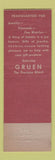 Matchbook Cover - Gruen Watches Jewelry Daved's Willoughby OH