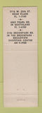 Matchbook Cover - Lincoln Savings and Loan Christmas Chicago IL Abraham