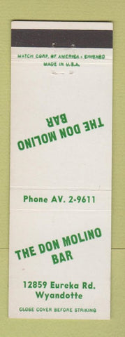 Matchbook Cover - Don Molino Bar Wyandotte MI