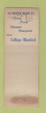 Matchbook Cover - The Bluebird Logan UT WEAR