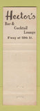 Matchbook Cover - Hector's Restaurants Cafeterias New York City