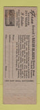 Matchbook Cover - Krank's Lather Kreem Shaving Cough Drops WEAR