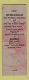 Matchbook Cover - Ohio Wipe out Syphilis Venereal Disease Canton OH WEAR