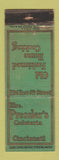 Matchbook Cover - Mrs Pressler's Cafeteria Cincinnati OH WORN