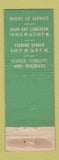 Matchbook Cover - Mrs Pressler's Cafeteria Cincinnati OH WORN