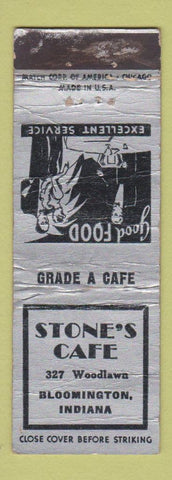 Matchbook Cover - Stone's Cafe Bloomington IN WORN