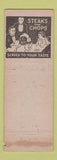 Matchbook Cover - Adair Cafe Portland IN WORN