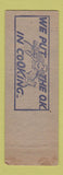 Matchbook Cover - The Convoy Cafe Temple TX WORN