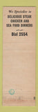 Matchbook Cover - Worth Cafe Temple TX