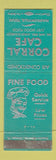 Matchbook Cover - Corral Cafe Madisonville TX