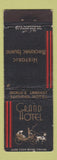 Matchbook Cover - Grand Hotel Mackinac Island MI