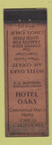 Matchbook Cover - Hotel Oakes Chico CA WEAR