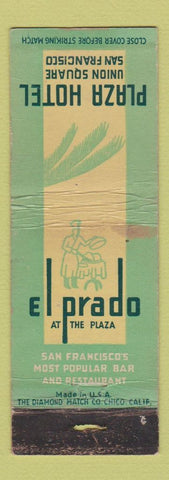 Matchbook Cover - Plaza Hotel San Francisco CA WORN