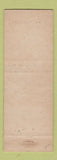 Matchbook Cover - Nor Betts Restaurant Indio CA