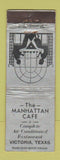 Matchbook Cover - Manhattan Cafe Victoria TX