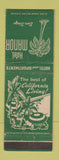 Matchbook Cover - Hotel Manor San Diego CA