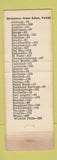 Matchbook Cover - Morocco Motel Cafe Eden TX WORN
