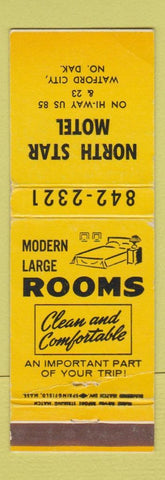 Matchbook Cover - North Star Motel Watford City ND