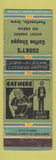 Matchbook Cover - Corky's Coffee Shoppe Fontanelle IA WORN