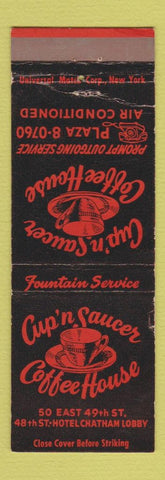 Matchbook Cover - Cup n Saucer Coffee House New York City WEAR