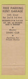 Matchbook Cover - Janssen Hobrau New York City WEAR