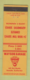 Matchbook Cover - Wayside Garage Seaside CA Jasper Hendricks