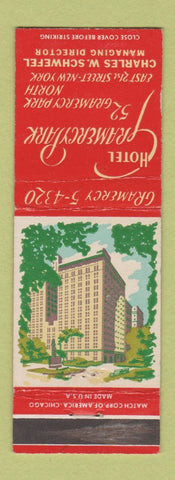Matchbook Cover - Hotel Gramercy Park New York City