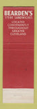 Matchbook Cover - Bearden's Steak Sandwiches  Cleveland OH