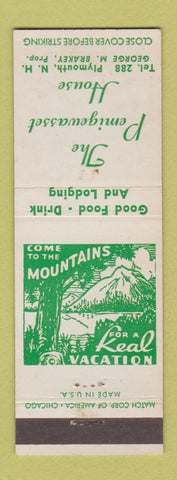 Matchbook Cover - Pemigewasset House Plymouth NH