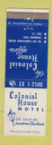 Matchbook Cover - Colonial House Motel Cleveland OH