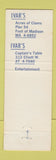 Matchbook Cover - Ivar's Clams Fish Bar Captain's Table Seattle WA