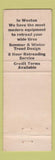 Matchbook Cover - Taylor's Tire Service Weston WV WEAR