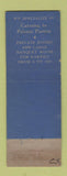 Matchbook Cover - Crane's Cafe Olympia WA WORN