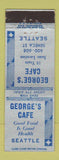 Matchbook Cover - George's Cafe Seattle WA