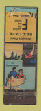 Matchbook Cover - Rex Cafe Bemidji MN WORN