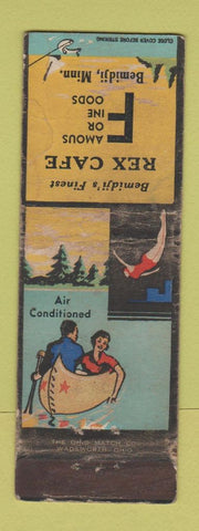 Matchbook Cover - Rex Cafe Bemidji MN WORN