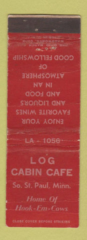 Matchbook Cover - Log Cabin Cafe South St Paul MN WEAR