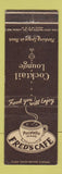 Matchbook Cover - Fred's Cafe Pocatello ID