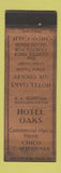 Matchbook Cover - Hotel Oakes Chico CA WEAR
