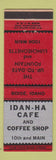 Matchbook Cover - Idan Ha Cafe Boise ID