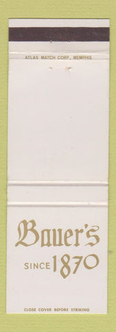 Matchbook Cover - Bauer's Restaurant Louisville KY