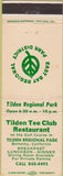 Matchbook Cover - Tilden Tee club Restaurant Berkeley CA