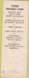 Matchbook Cover - Tilden Tee club Restaurant Berkeley CA