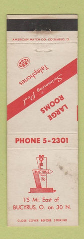 Matchbook Cover - Motel Bucyrus OH WEAR