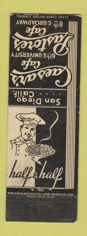 Matchbook Cover - Caesar's Cafe Pastore's San Diego CA