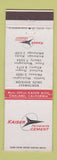 Matchbook Cover - Kaiser Cement Oakland CA