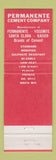 Matchbook Cover - Kaiser Cement Oakland CA