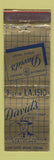 Matchbook Cover - David's Men's Clothes Cleveland OH