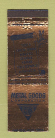 Matchbook Cover - Metal Goods Corp New Orleans Dallas Houston Tulsa St Louis