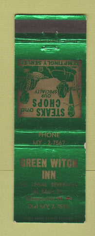 Matchbook Cover - Green Witch Inn Greenwich NY WEAR